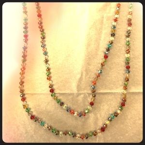 Long beaded necklace